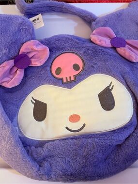 Kuromi inspired Purple Plush Character Tote Bag - Kids Toy